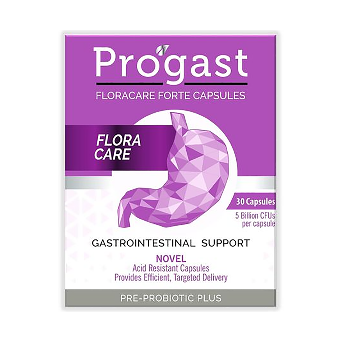 Progast FloraCare Forte 30 Capsules - Med365