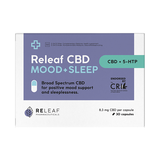 Releaf CBD Mood+Sleep Capsules 30 Capsules