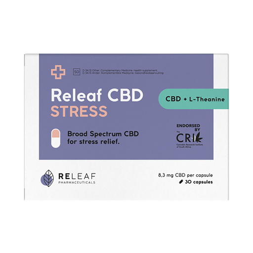 Releaf CBD Stress Capsules 30 Capsules