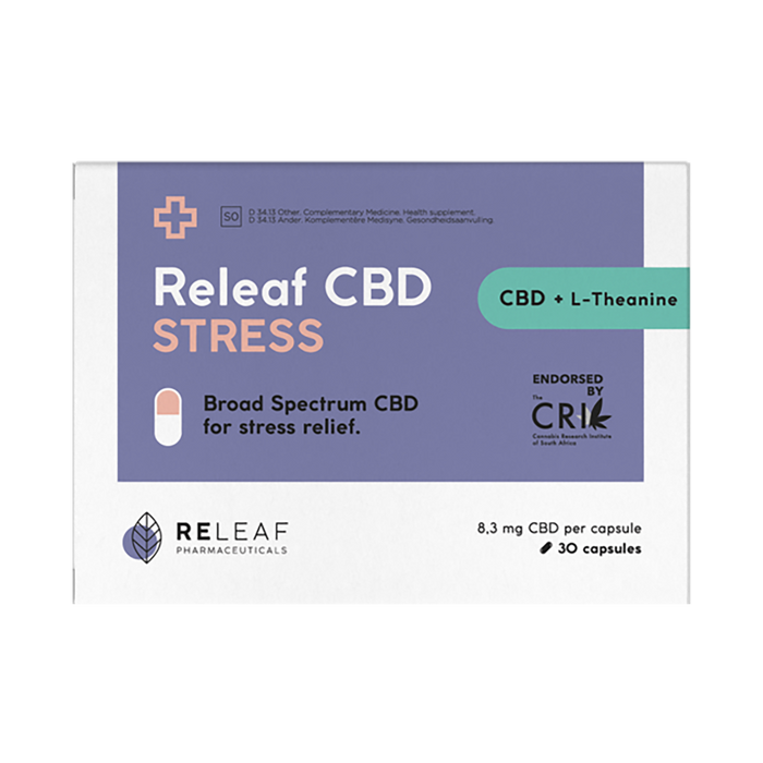 Releaf CBD Stress Capsules 30 Capsules