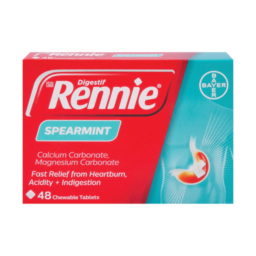 Rennie Antacid Spearmint 48 Tablets