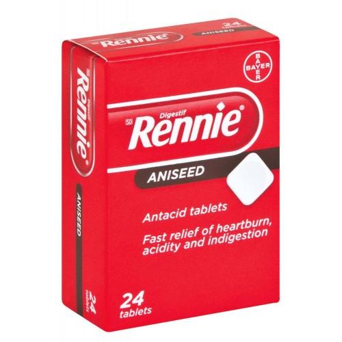 Rennie Antacid Aniseed 24 Tablets
