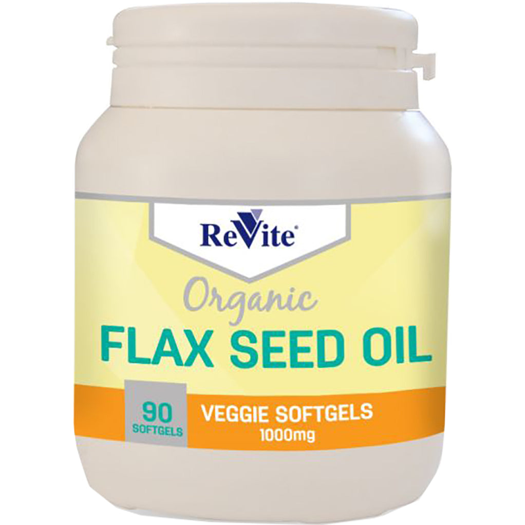 Revite Flaxseed Oil 1000mg 90 Capsules Med365
