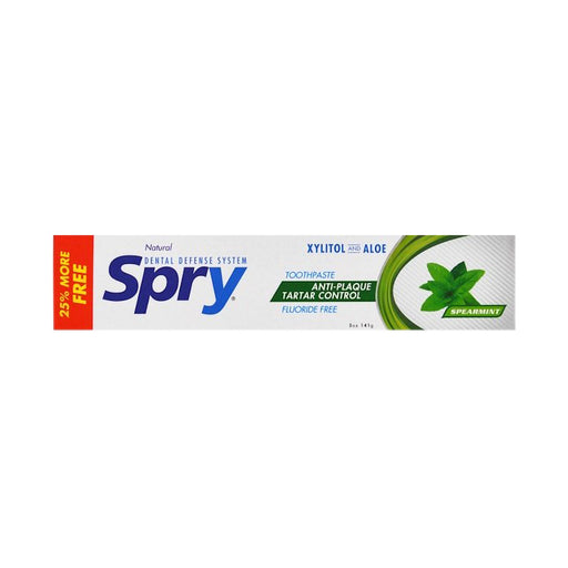 Spry Spearmint Toothpaste - Xylitol (25%) & Aloe 141g