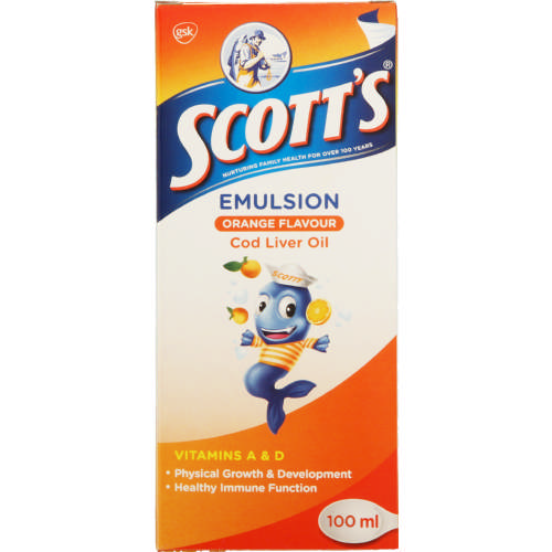 Scott's Emulsion Cod Liver Oil Orange 100ml