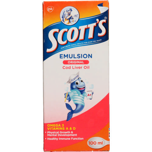 Scott's Emulsion Cod Liver Oil Regular 100ml