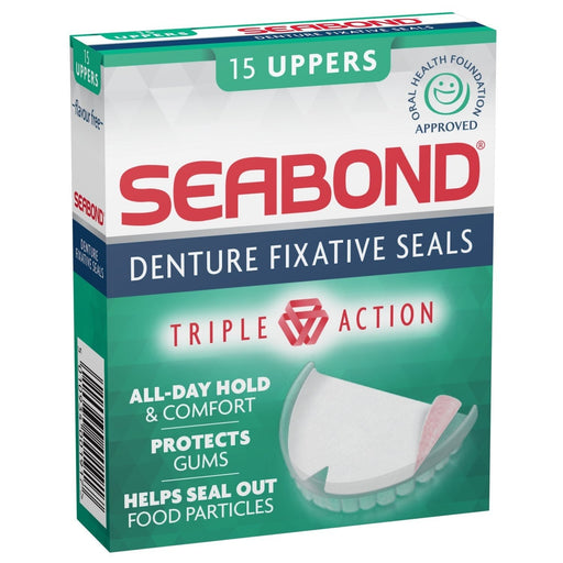 Seabond Upper Denture Fixative Seals 15 Uppers