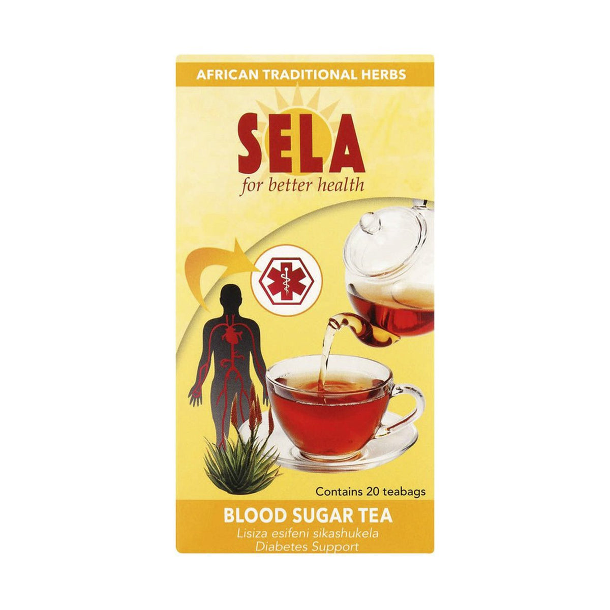 Selma Tea Sela Tea Blood Sugar Diabetea 20 Teabags - Med365