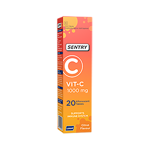 Sentry Vitamin-C 1000mg 20 Effervescent Tablets