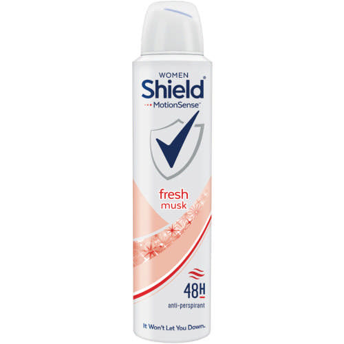 Shield Women Antiperspirant Aerosol Fresh Musk 150ml