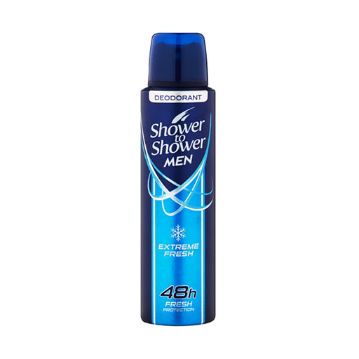 Shower To Shower Mens Deodorant Extreme Fresh 150ml