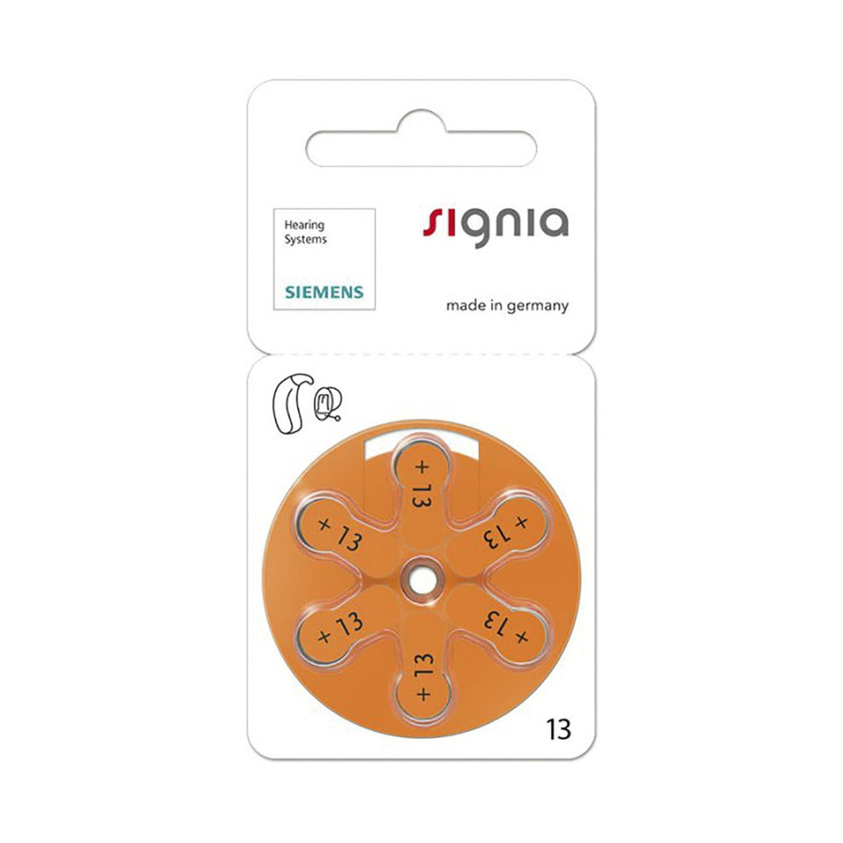 Signia Hearing Aid Batteries 13MF 4 Batteries Med365