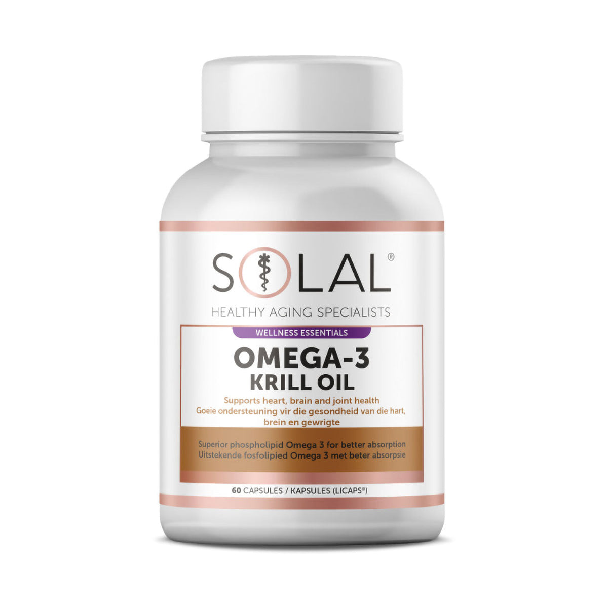 Solal Omega 3 Krill Oil 500mg 60 Capsules Med365