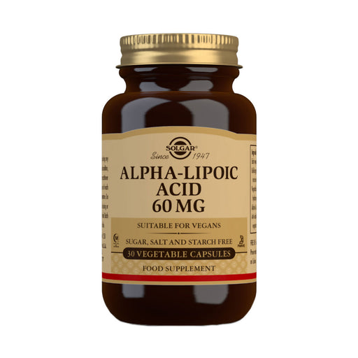 Solgar Alpha Lipoic Acid 60mg 30 Veggie Capsules
