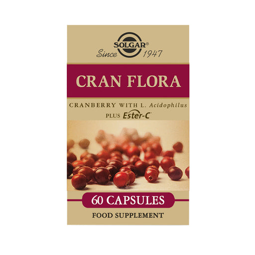 Solgar Cran Flora with Probiotics plus Ester C 60 Veggie Capsules