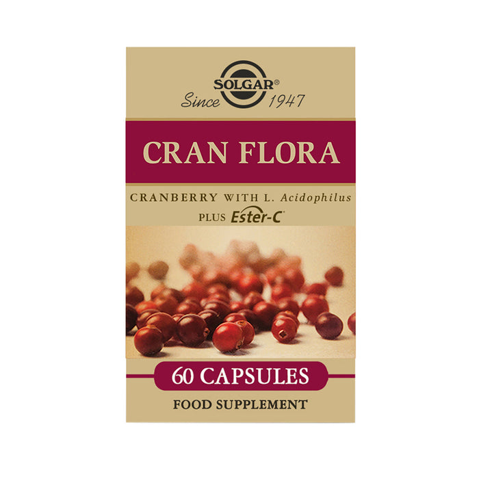 Solgar Cran Flora with Probiotics plus Ester C 60 Veggie Capsules