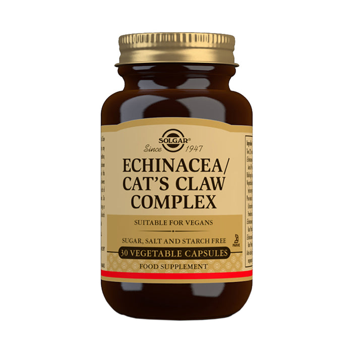 Solgar Echinacea Cat's Claw Complex 30 Capsules