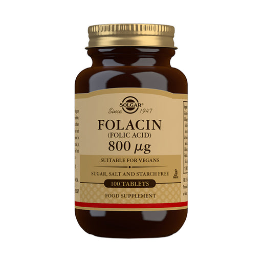 Solgar Folacin (Folic Acid) 800ug 100 Tablets