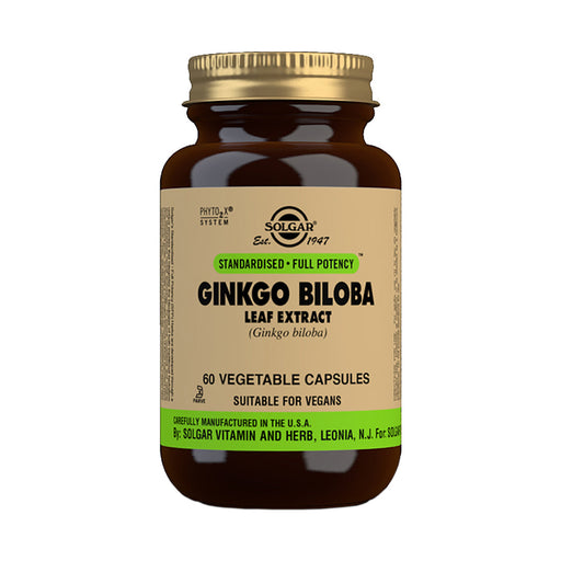 Solgar Ginkgo Biloba Leaf Extract 60 Veggie Capsules