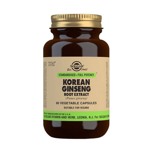 Solgar Korean Ginseng Root Extract 60 Veggie Capsules