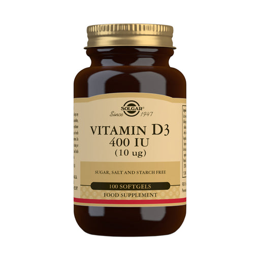 Solgar Vitamin D3 400 IU 100 Softgel Capsules