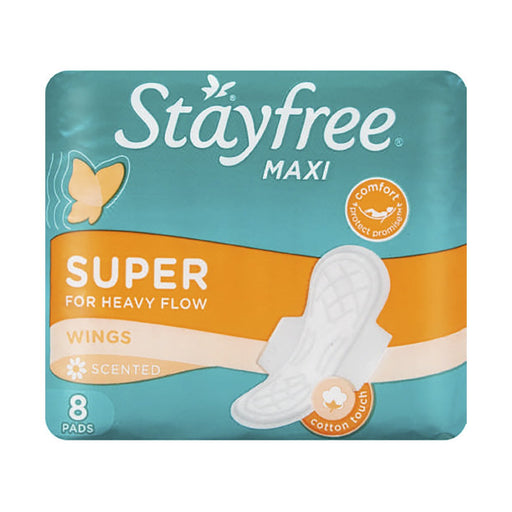 Stayfree Maxi Super Wings Scented 8 Pags