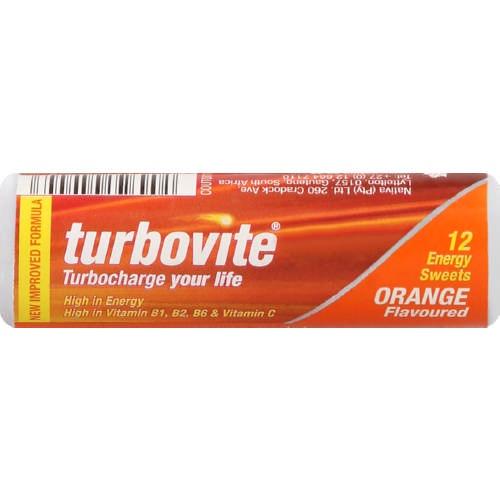 Turbovite Body And Mind Energy Orange 12 Sweets x 24 units