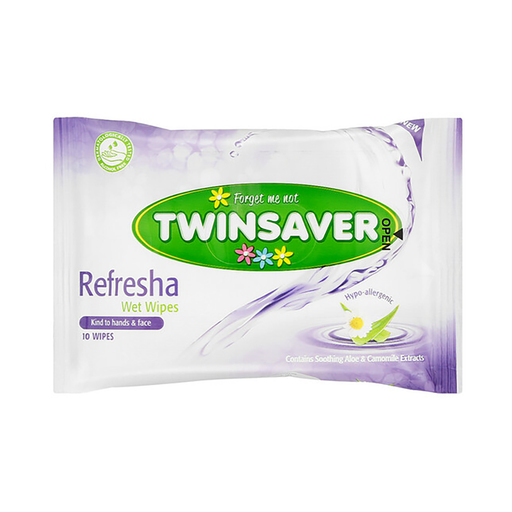 Twinsaver Refresha Wipes 10 Wipes