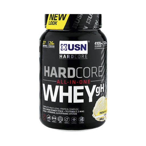 USN Hard Core Series Hardcore Whey All-In-One Protein French Vanilla 908g