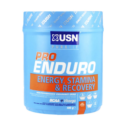 USN Purefit Pro Enduro Energy Stamina & Recovery Endurance Drink Light Naartjie Flavour 400g