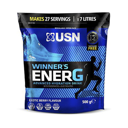 USN Winners Ener-G Advanced Hydration Drink Exotic Berry 500g