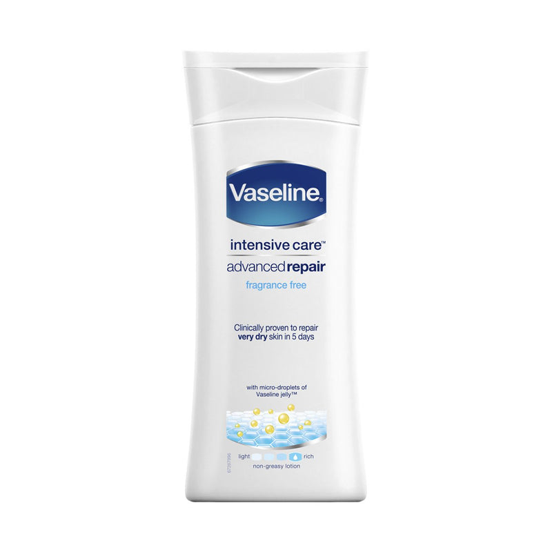 Vaseline Body Lotion Advanced Repair Fragrance Free 400ml