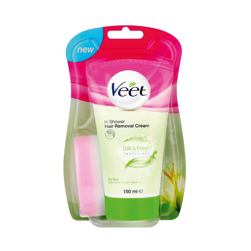 Veet In Shower Hair Removal Cream Dry Skin 150ml