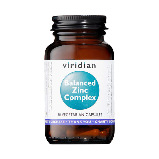 Viridian Balanced Zinc 15mg Complex 30 Veggie Capsules