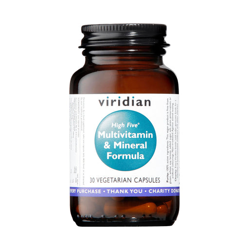 Viridian High Five Multivit & Mineral Formula 30 Veggie Capsules