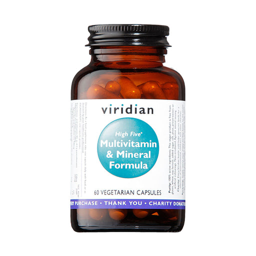 Viridian High Five Multivit & Mineral Formula 60 Veggie Capsules