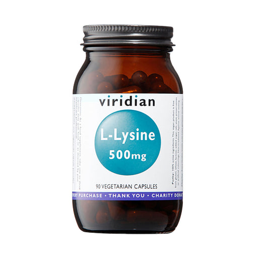 Viridian L-Lysine 500mg 90 Veggie Capsules