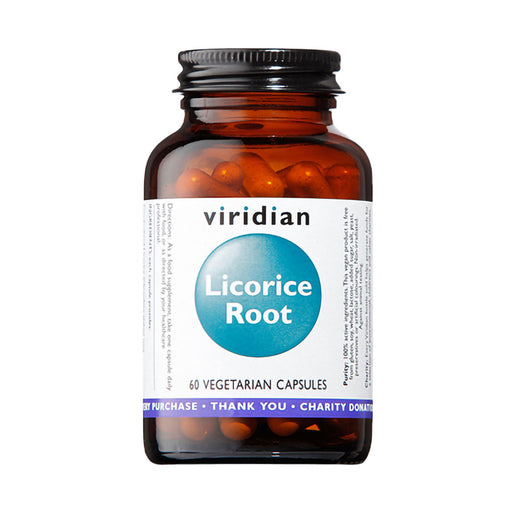 Viridian Licorice Root Extract 250mg 60 Veggie Capsules