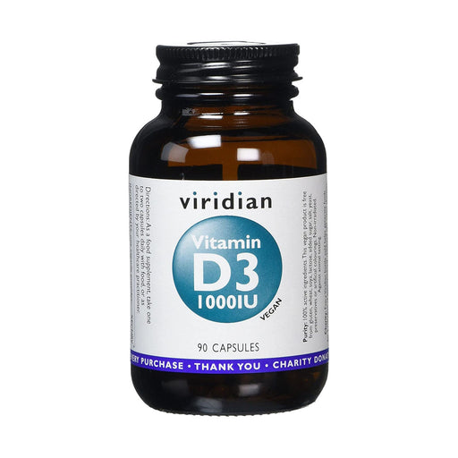 Viridian Vitamin D3 1000iu 90 Veggie Capsules
