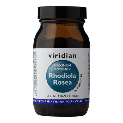 Viridian Maxi Potency Rhodiola Rosea Root Extract 90 Veggie Capsules