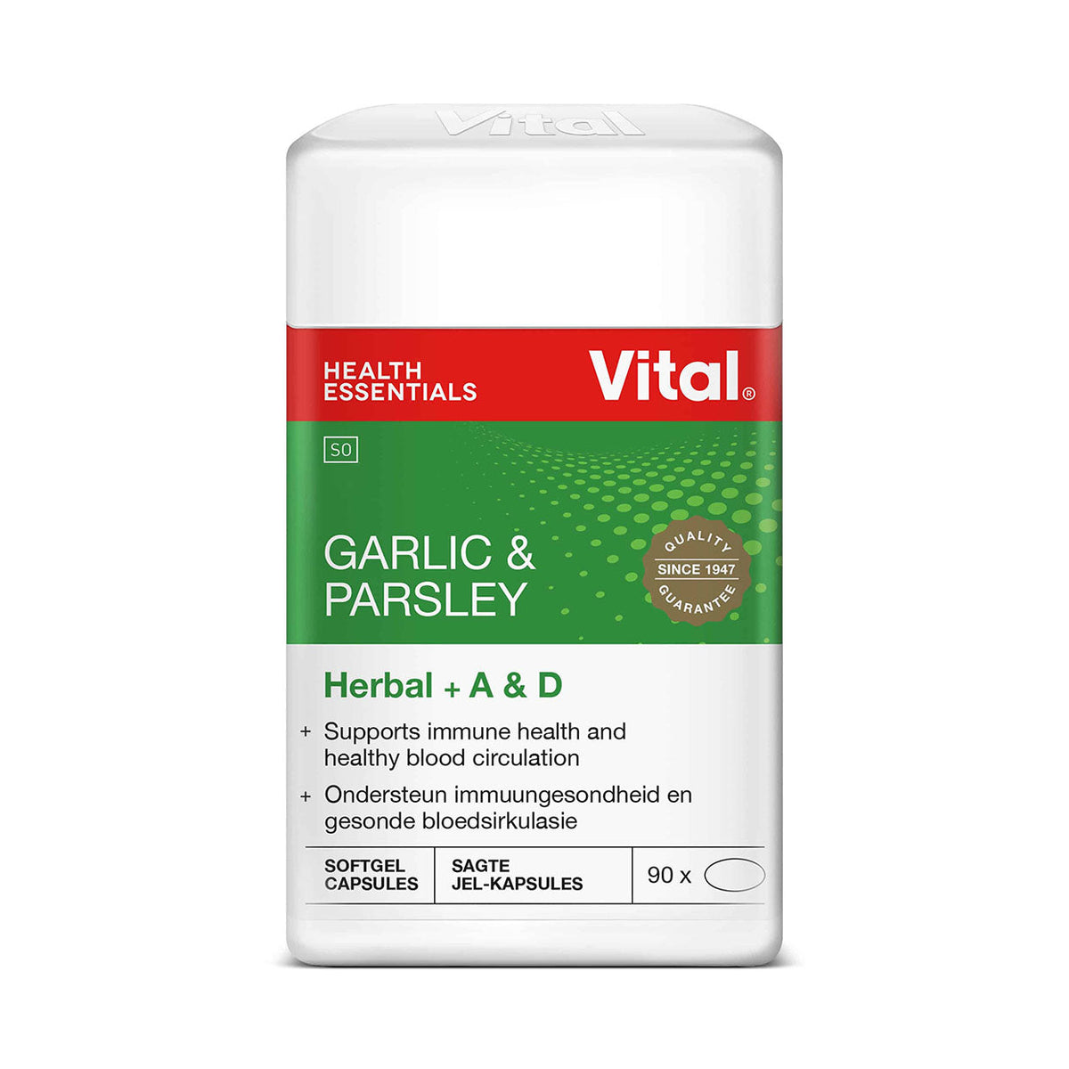 Vital Garlic & Parsley 90 Capsules Med365