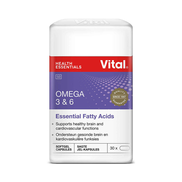 Vital Omega 3 & 6 30 Capsules