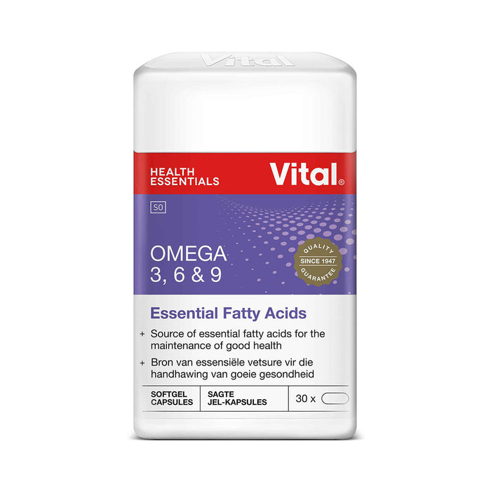 Vital Omega 3, 6 & 9 30 Capsules