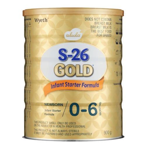 Wyeth S26 Gold 1 Infant Starter Formula 0-6 months 900g